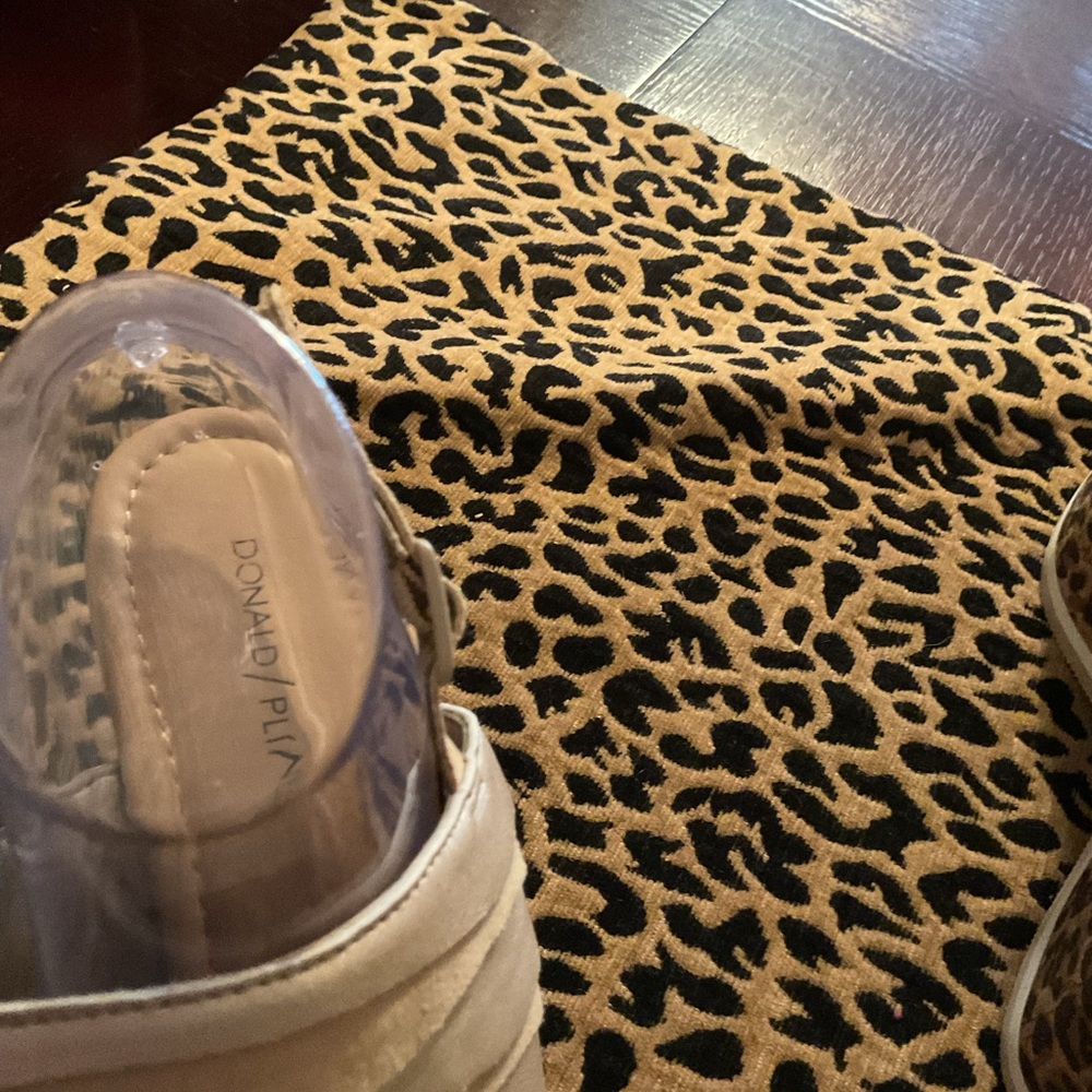 Donald J. Pliner Beige Strappy Wedges - Picture 5 of 5